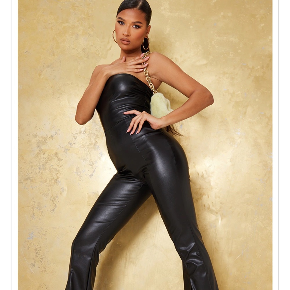 PLT Black Bandeau Jumpsuit
